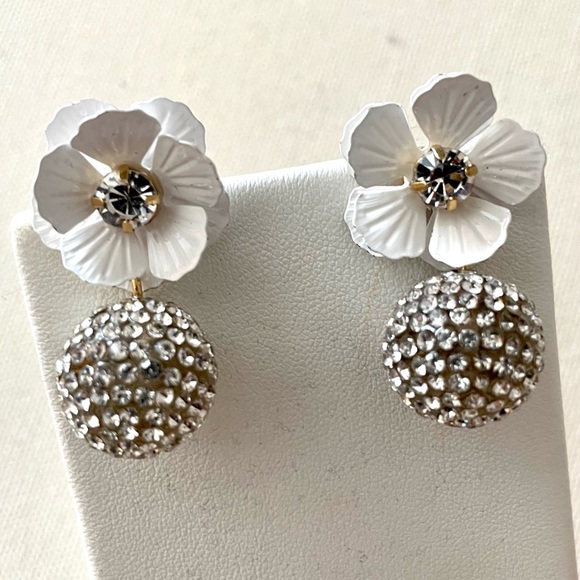 J. Crew Tropical Pave Drop Earrings - Picture 4 of 7